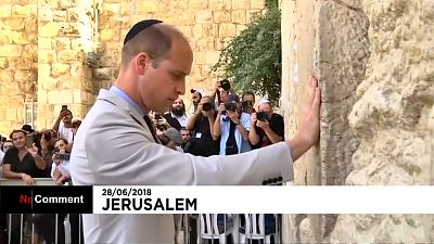 Принц Уильям посетил Стену Плача в Иерусалиме 