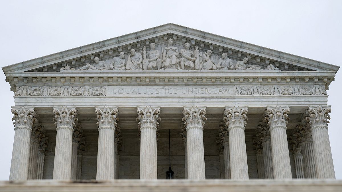 The U.S. Supreme Court is seen as the court nears the end of its term