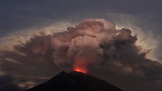 Az Agung vulkán kitörése Balin 2018. június 29-én