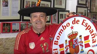 Spanish fan in tears after FIFA bans his famous drum from World Cup