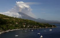 Ash cloud hangs over Bali volcano