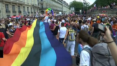 В Париже промаршировали против гомофобии