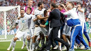 Russia knocks out Spain in penalty shoot-out