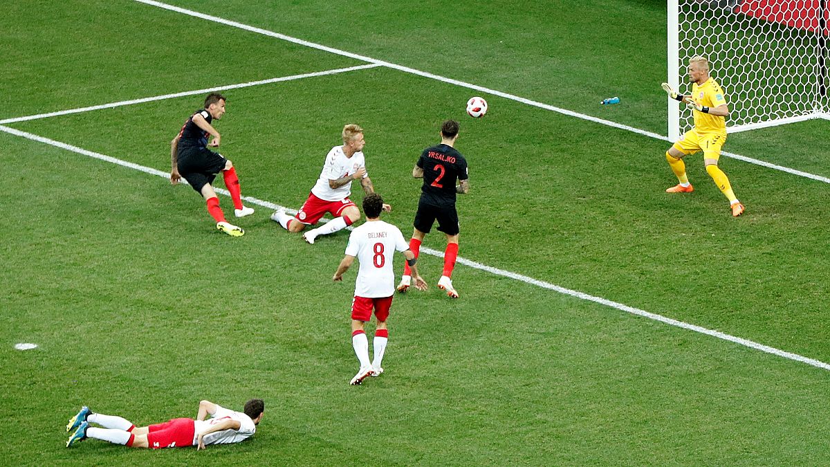 Croatia knocks Denmark out of the World Cup winning 3-2 on penalties