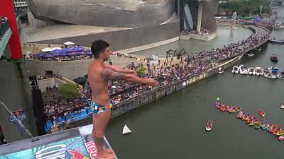Steven LoBue wins his first Cliff Diving event for three years in Bilbao