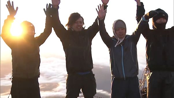 Sonnenaufgang auf dem Fuji Sonnenaufgang auf dem Fuji