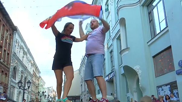 Радости российских болельщиков нет предела Радости российских болельщиков нет предела