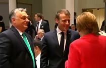 Orban, Macron e Merkel