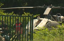 Вертолёт, брошенный беглецами