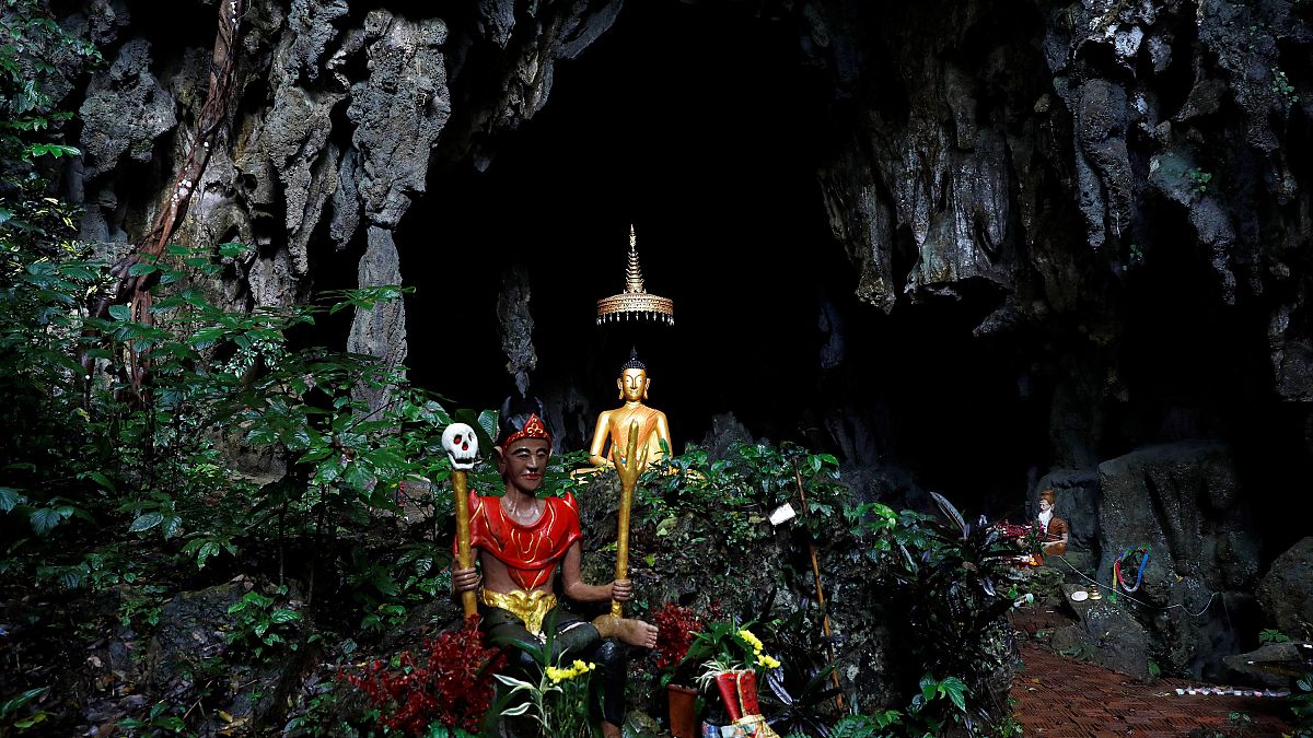Thaïlande : grotte de Tham Luang, où les enfants ont été retrouvés en vie.