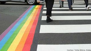 Paris mayor makes 'rainbow crossings' permanent in response to homophobic vandalism