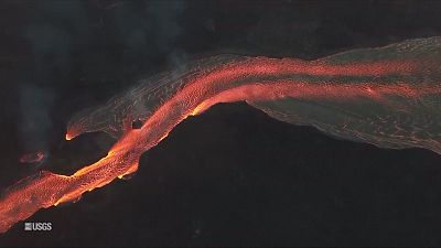 Vulcão Kilauea em erupção