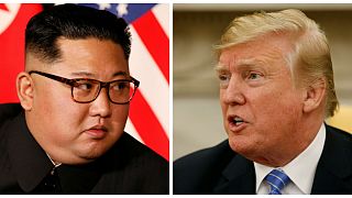 ترامپ رئیس‌جمهور آمریکا و کیم جونگ اون رهبر کره شمالی