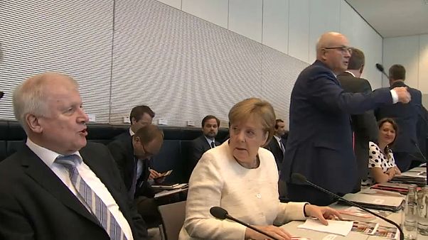 Horst Seehofer con Angela Merkel Horst Seehofer con Angela Merkel