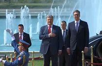 Szerbiában tárgyalt az ukrán elnök