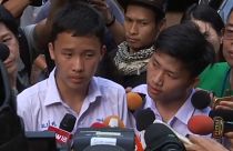 Classmates of trapped Thai boys visit cave