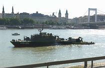 Elisabeth bridge across the Danube