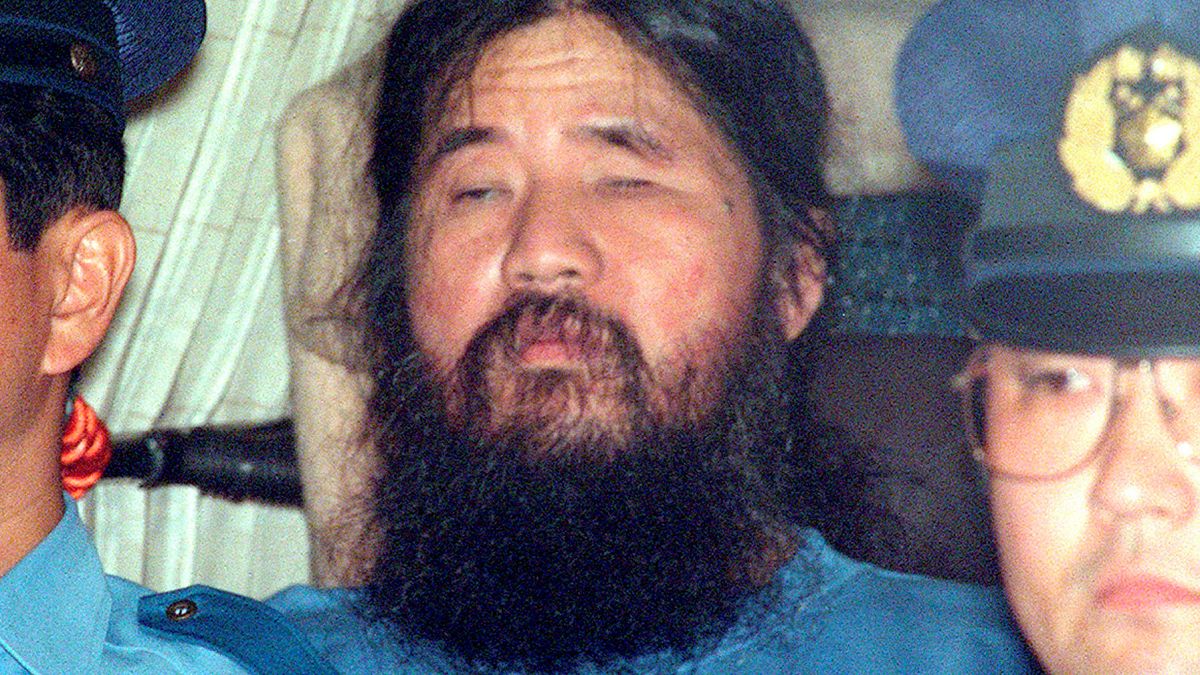 Shoko Asahara, the former leader of the Aum Shinrikyo doomsday cult