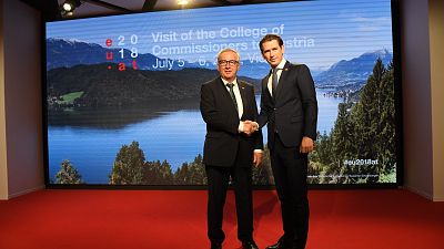 Le président de la Commission européenne et le chancelier autrichien
