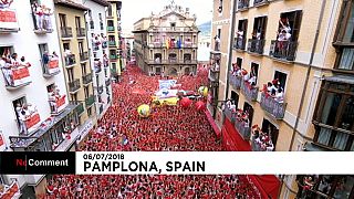 Pamplona: comincia la festa di San Firmino