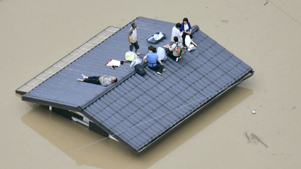  ده‌ها کشته و ناپدید حاصل سیلاب تاریخی در ژاپن
