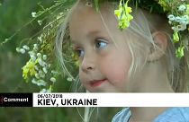 Kievliler yaz gündönümünü ve doğanın uyanışını kutladı  