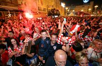 Euforia croata tras vencer a los anfitriones del Mundial