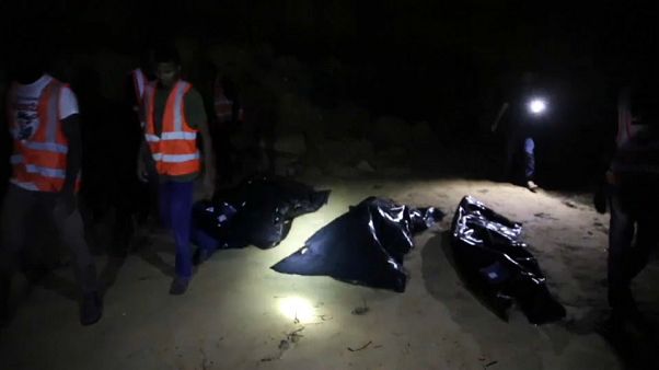 File photo of body of dead migrant being retrieved by Libyan Red Crescent File photo of body of dead migrant being retrieved by Libyan Red Crescent