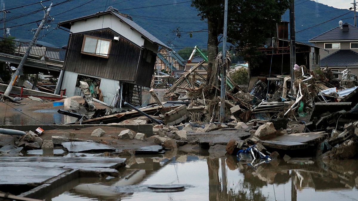 More than 80 people killed after massive floods hit Japan