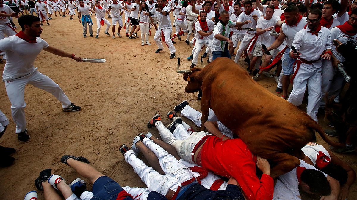 At least three people hurt in Pamplona bull run
