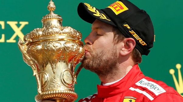 Sebastian Vettel, más líder tras ganar en Silverstone Sebastian Vettel, más líder tras ganar en Silverstone