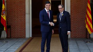 Ministerpräsident Sánchez empfängt erstmals Separatistenchef Torra 