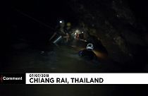 تایلند؛ کار سخت غواصان برای ایمن سازی مسیر خروج نوجوانان محبوس در غار