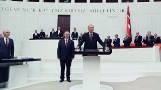 Turkey swears in President Erdogan