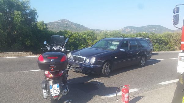 Incidente stradale in Sardegna per George Clooney Incidente stradale in Sardegna per George Clooney