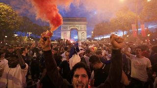 Francia in festa per la vittoria dei Bleus