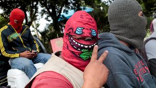 "La caravana por la paz" de los encapuchados armados en Nicaragua