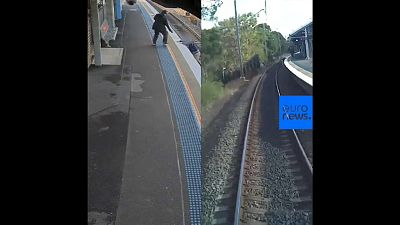 Une collision évitée de justesse entre un homme tombé sur les rails et un train en Australie