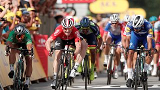 Tour de France in der Bretagne: 2. Tagessieg für Gaviria