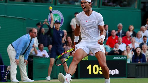 Nadal gana a Del Potro y pasa a las semifinales de Wimbledon Nadal gana a Del Potro y pasa a las semifinales de Wimbledon