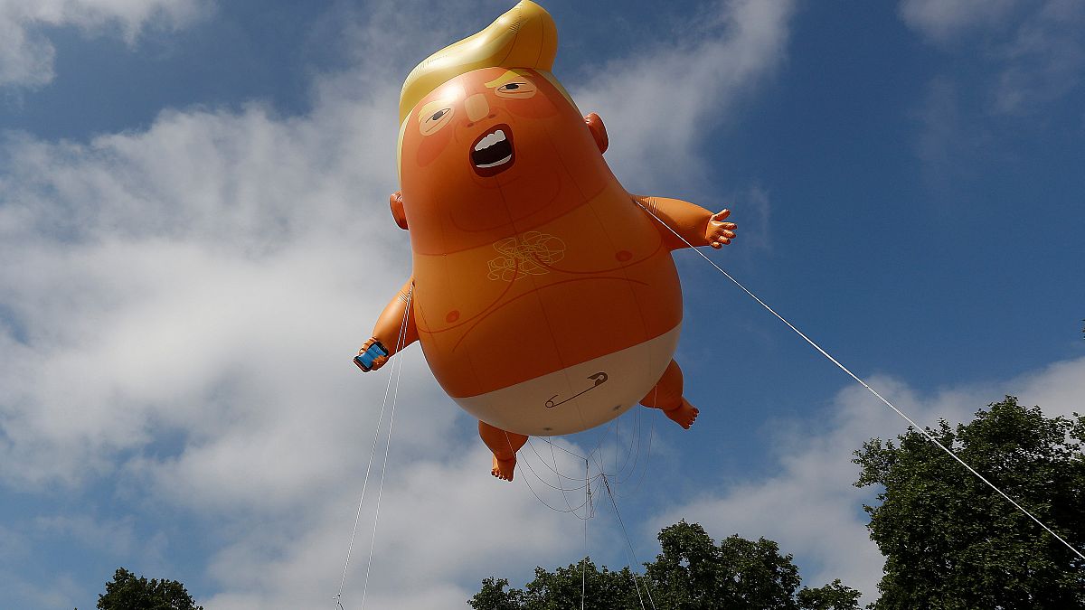 Donlad Trump baby balloon