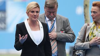 رئيسة كرواتيا كوليندا غرابار كيتاروفيتش.... السفيرة السياسية لمنتخب بلادها