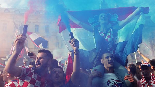 Tolle Stimmung in Zagreb: Stolze Kroaten feiern Platz 2 Tolle Stimmung in Zagreb: Stolze Kroaten feiern Platz 2