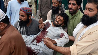 More than 128 people killed in Pakistan suicide bombing
