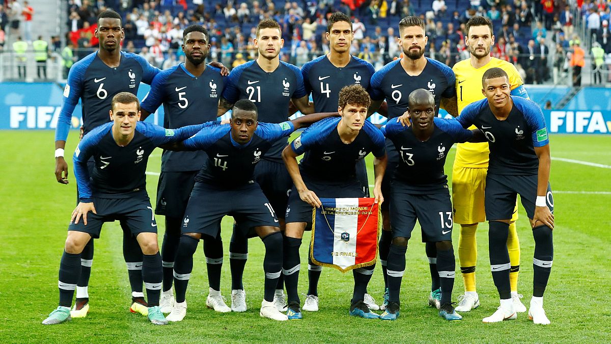 Fransa Milli Takımı'nın yarı final öncesi fotoğrafı