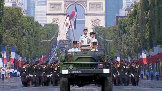 President Macron leads military parade for Bastille Day