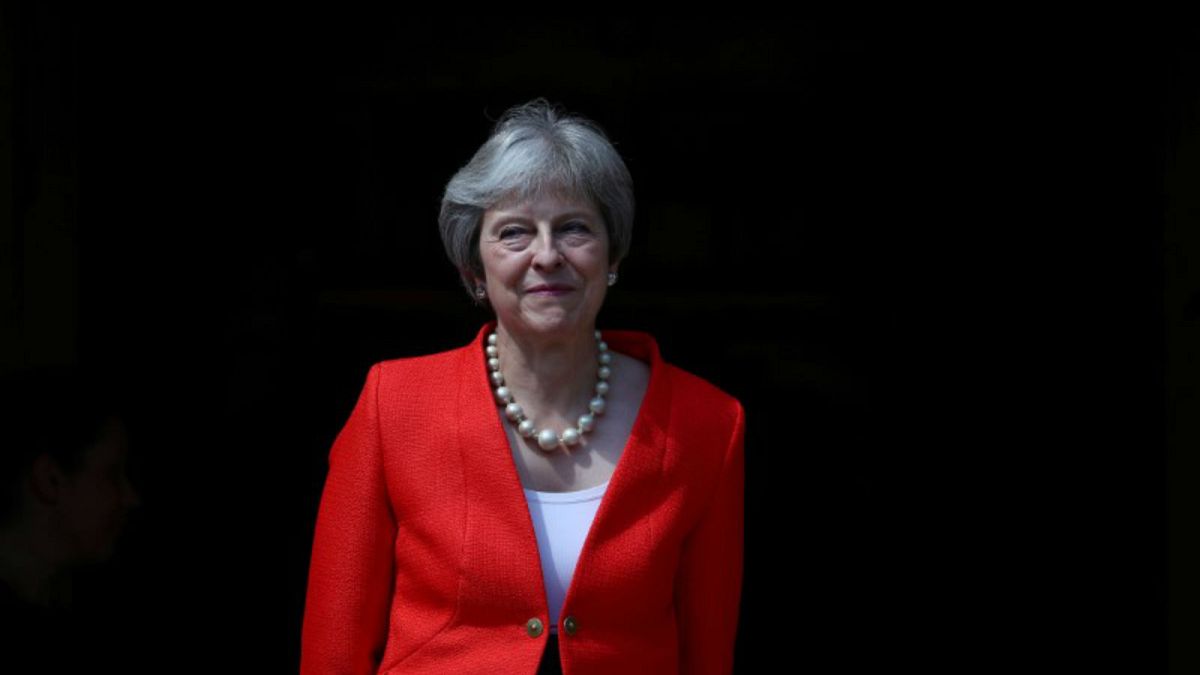 رئيسة وزراء بريطانيا تيريزا ماي في تشاكرز يوم 13 يوليو تموز 2018.