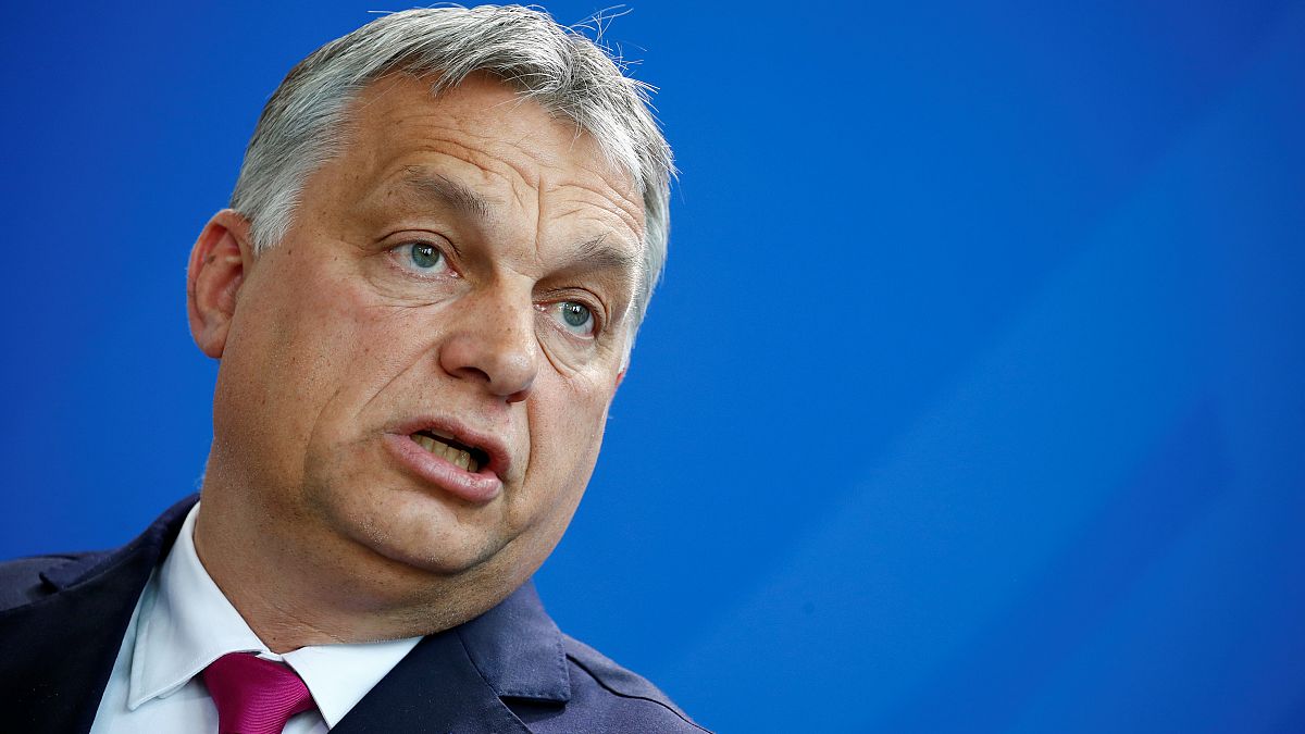 Hungarian Prime Minister Viktor Orban in Berlin on 5 Juy