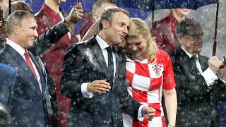 Összeborult a francia és a horvát elnök a VB hevében