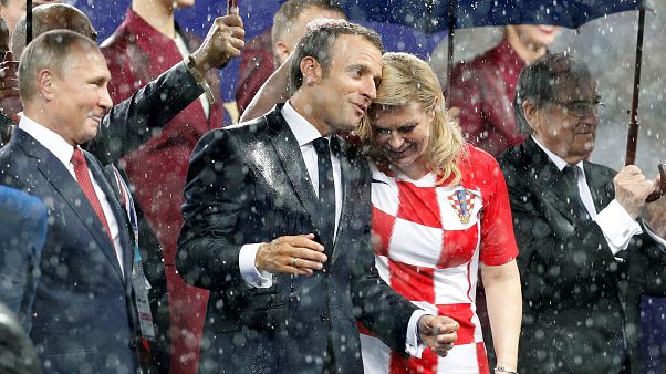 Összeborult a francia és a horvát elnök a VB hevében Összeborult a francia és a horvát elnök a VB hevében